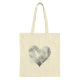 Watercolor Heart Tote Bag, Love Tote Bag, Minimalist Tote, Valentines Day Gift, Gift for Her, Everyday Bag, Eco Friendly Bag - Tawshia